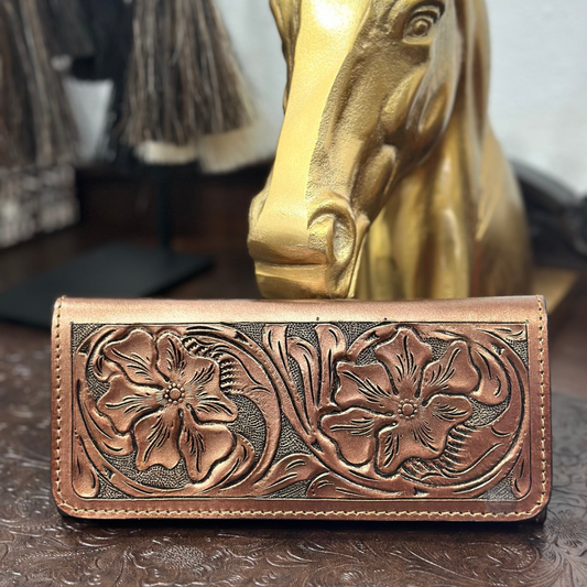 Cartera Delgada Bronze